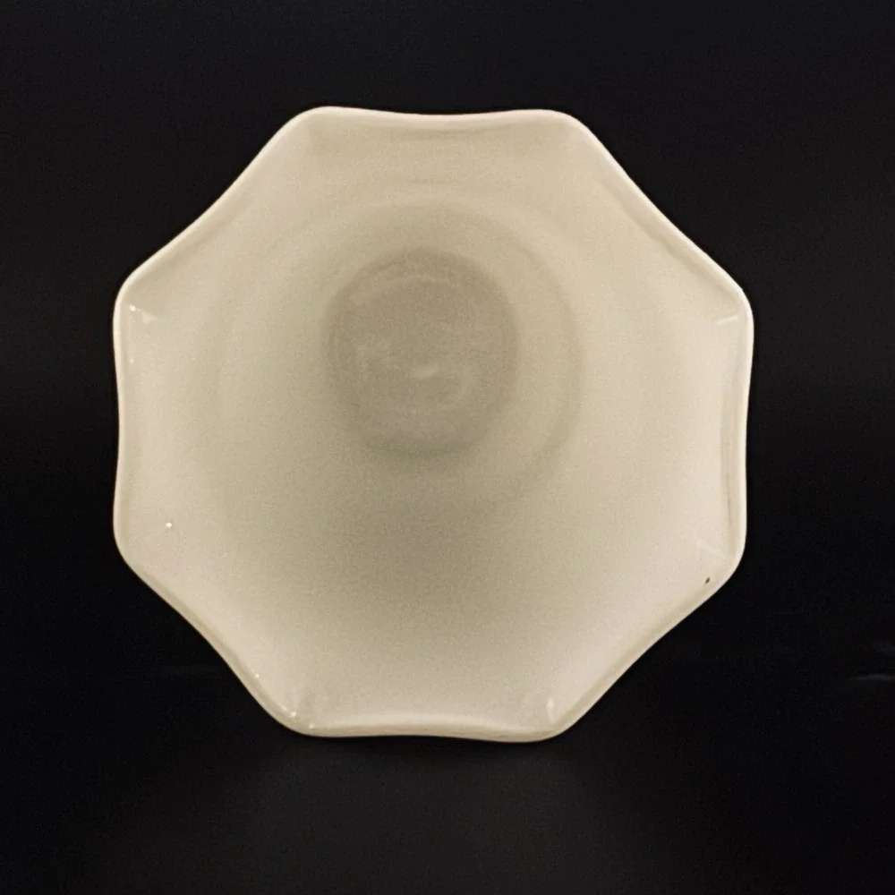Vintage‎ Anchor Hocking White Milk Glass Flower 7